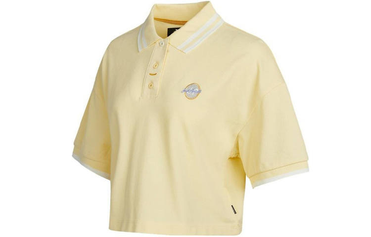 Converse Polo Shirt Women's Beige Yellow