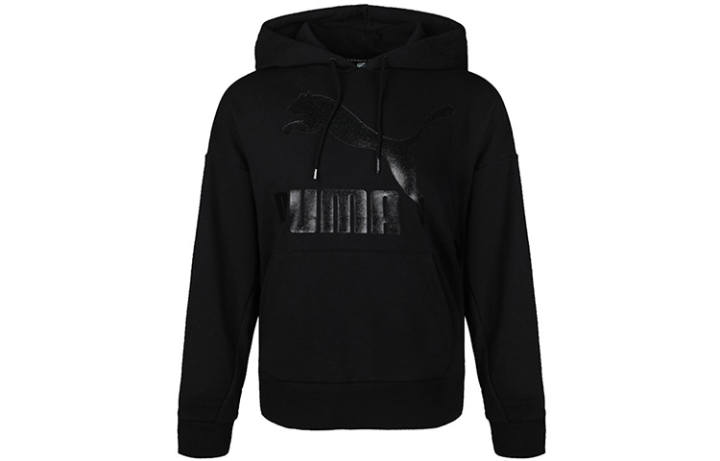 PUMA PUMA Sweatshirts Women's Black Hooded Moderate Regular