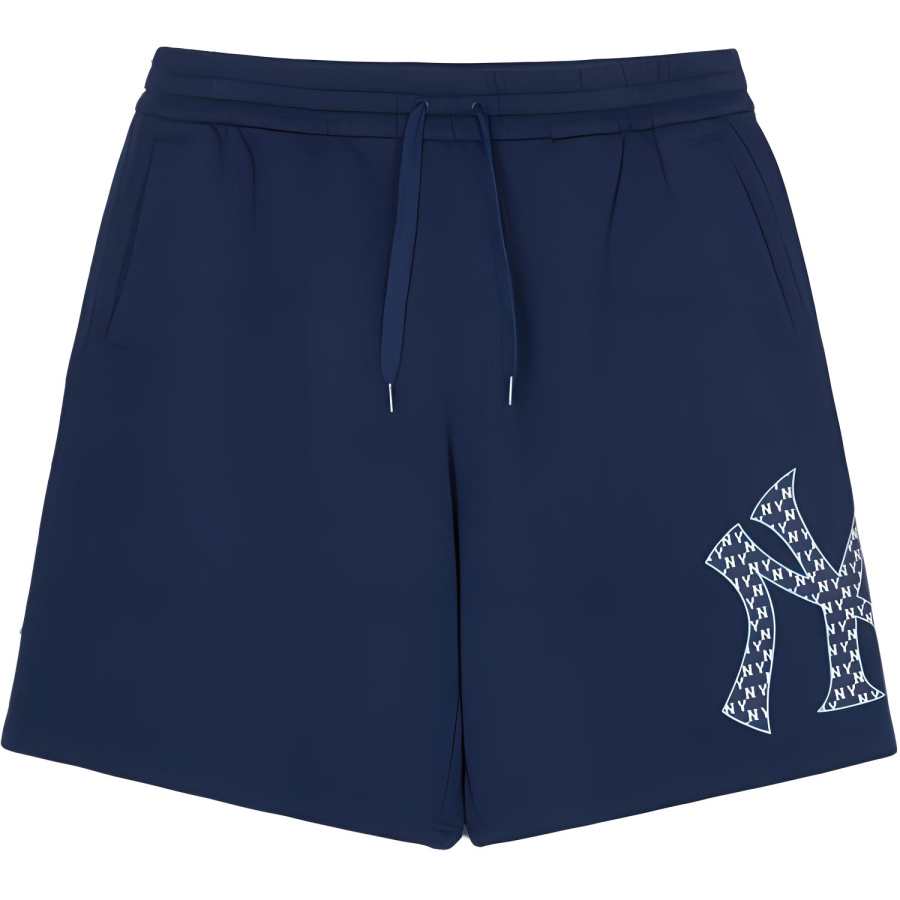 MLB New York Yankees Monogram Big Lux 6/6 Casual Shorts Unisex Marine Blue