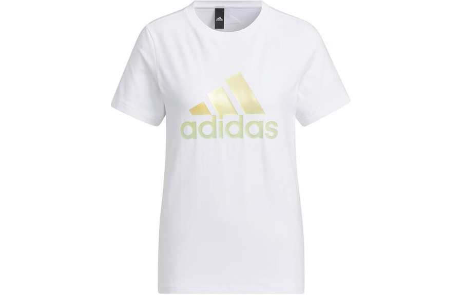 Adidas Adidas T Shirts Women's White Crew Neck Moderate Straight Fit