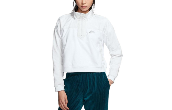 Nike Nike Sweatshirts Women's White Stand Collar Moderate Other