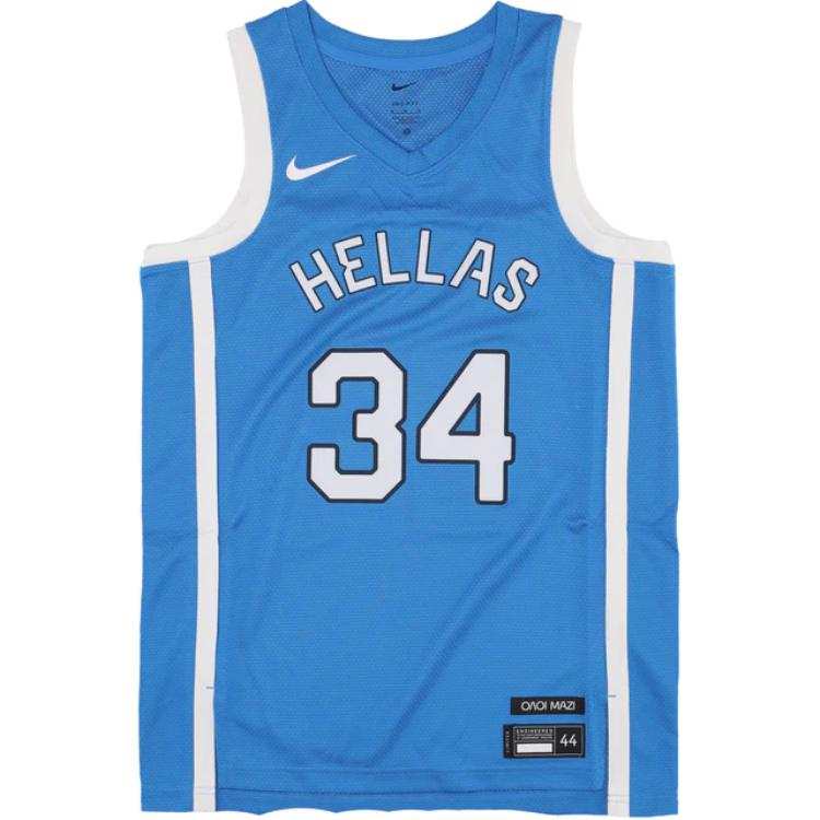 Nike Nike Giannis Antetokounmpo Greece Limited Road Men's Nike Basketball Replica Jersey