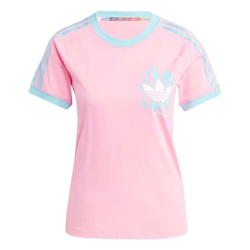 adidas originals PRIDE RM 3-Stripes Tee Pink