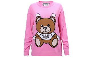 MOSCHINO Knitwear Women's Pink Crew Neck Moderate Other
