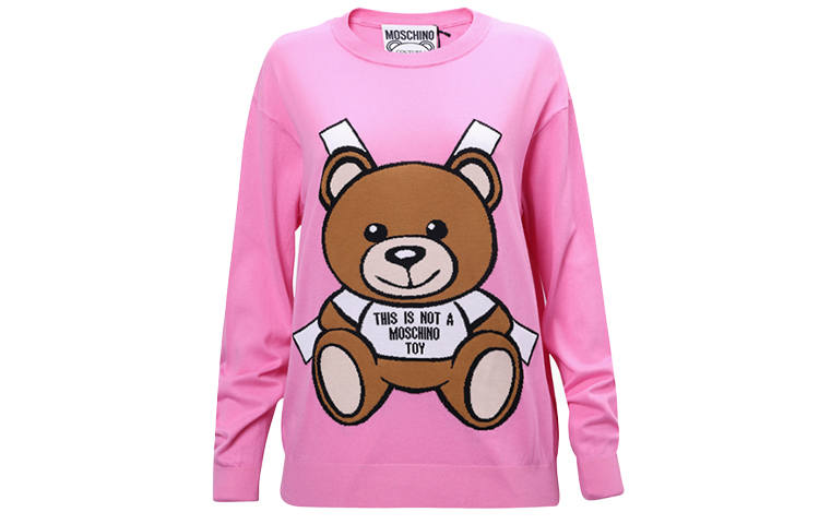 MOSCHINO MOSCHINO Knitwear Women's Pink Crew Neck Moderate Other
