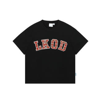 LKOD T Shirts Women's Crew Neck Moderate Straight Fit