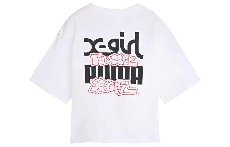 PUMA X X GIRL Logo print T shirt