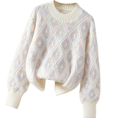TOUCH Sweaters Women's Crew Neck Moderate A Line