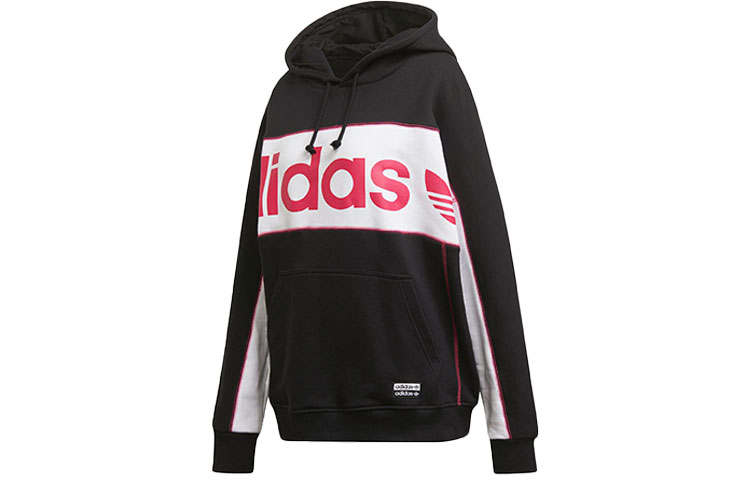 Adidas Originals Sweatshirts Women's Black Hooded Moderate Regular