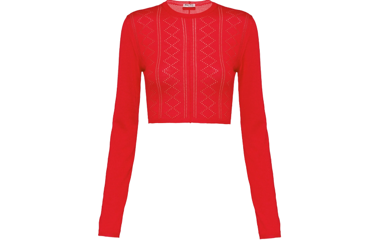 MIU MIU SS22 Sweater Women's Red