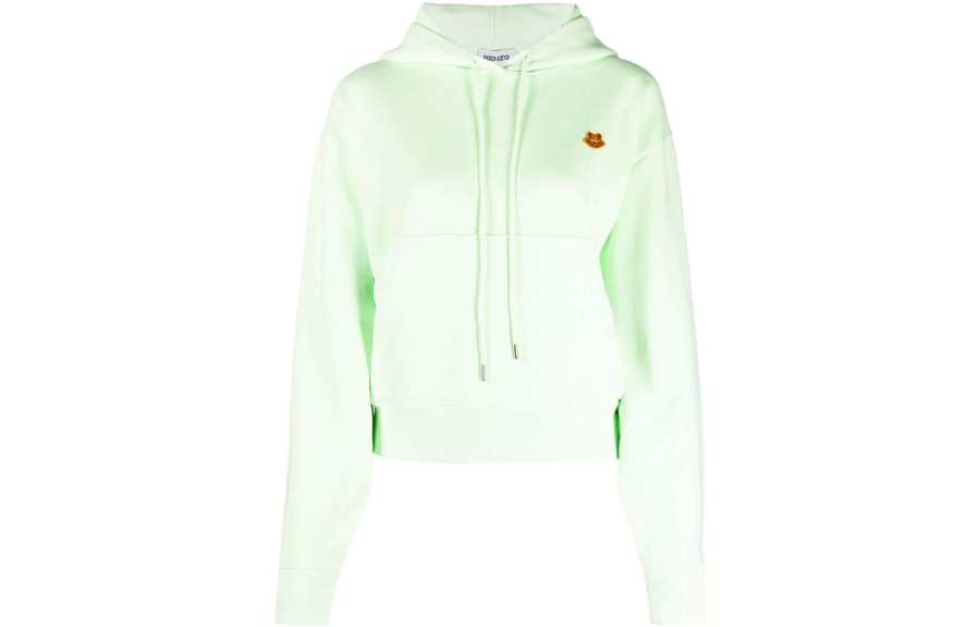 KENZO Sweatshirts Women's Green Hooded Moderate