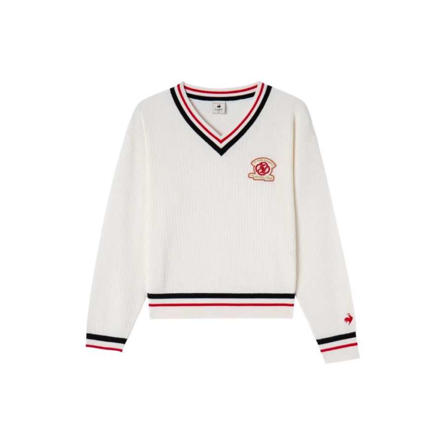 Le Coq Sportif Sweaters Women's V Neck Moderate Base Layer