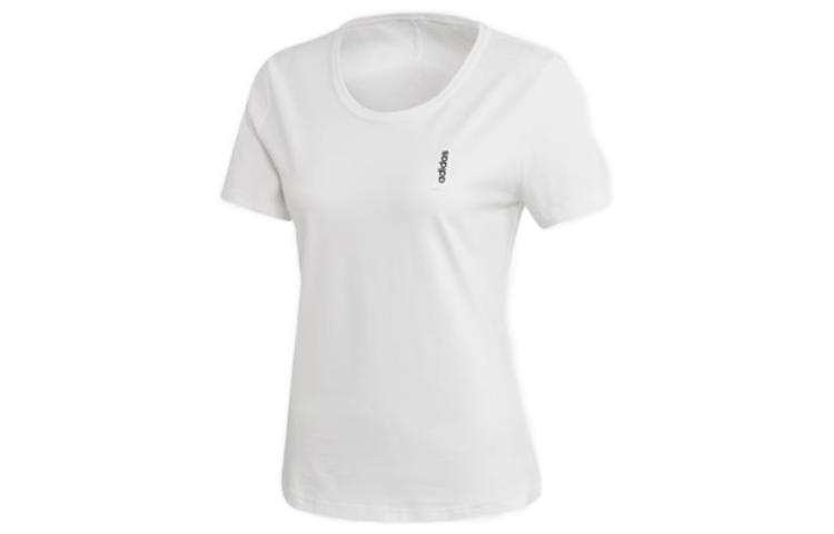 Adidas Adidas T Shirts Women's White Crew Neck Moderate Straight Fit