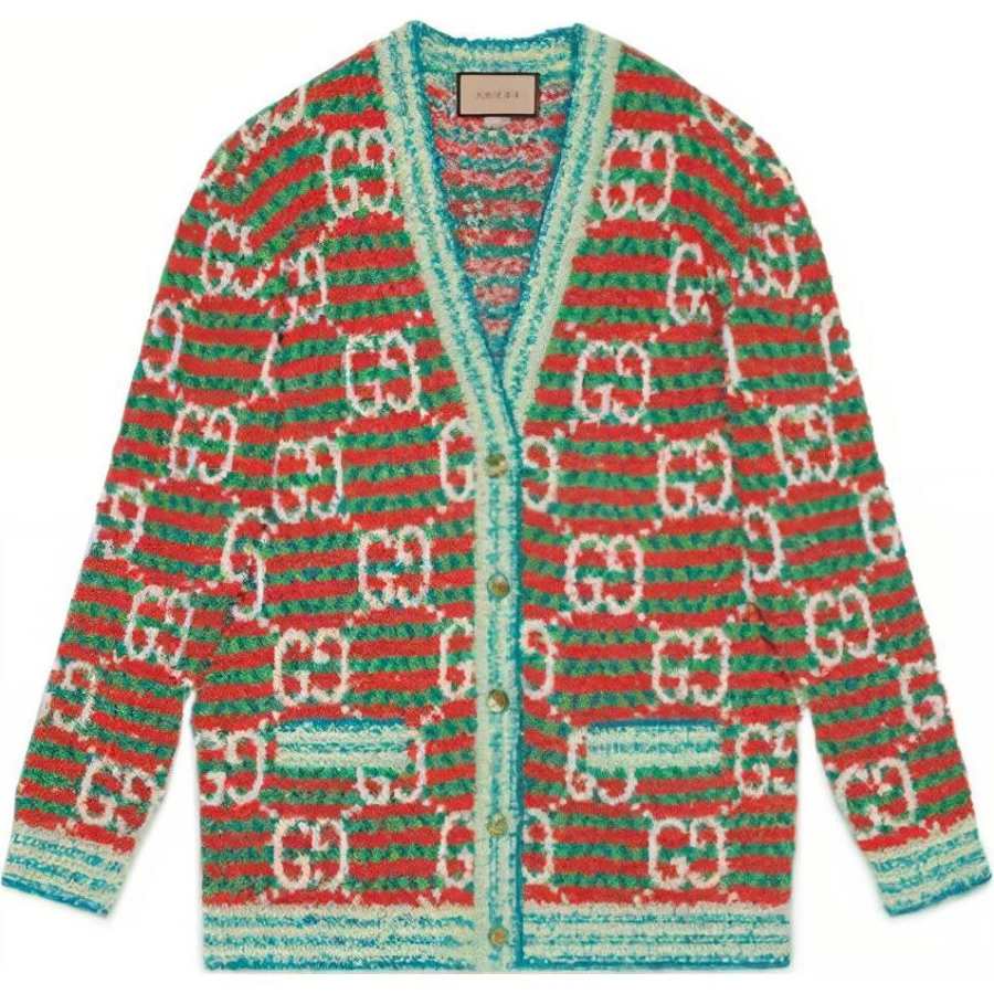 GUCCI 【Previous Season】Maxi Gg cotton cardigan