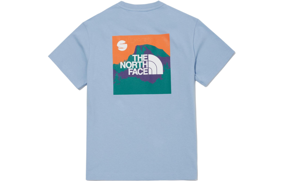 THE NORTH FACE T Shirt Women's Peach Blue