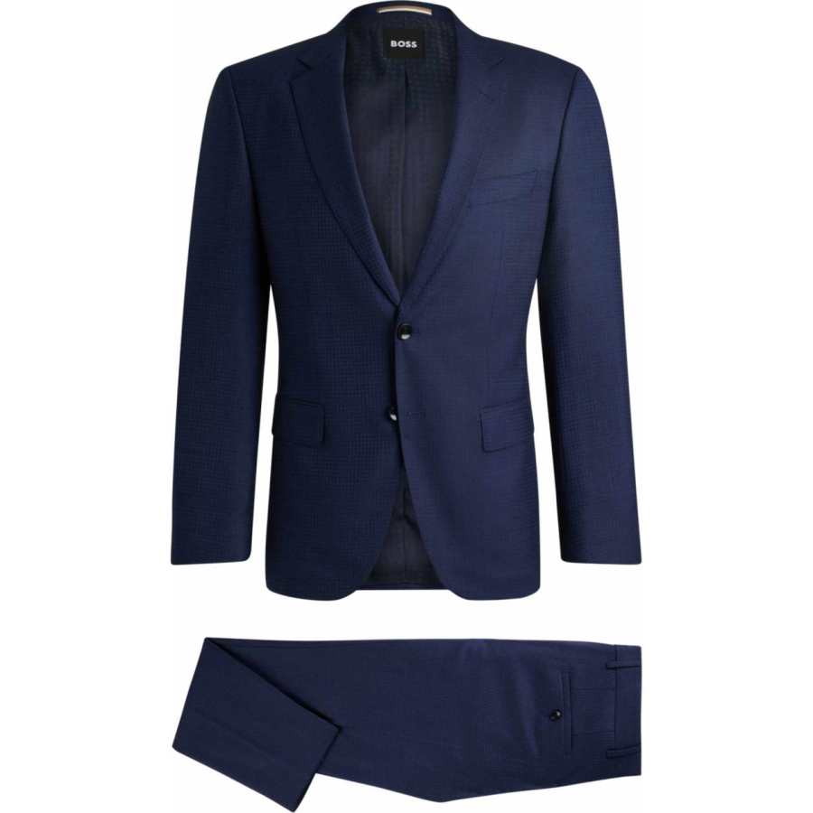 HUGO BOSS Business Suit Men's Blue