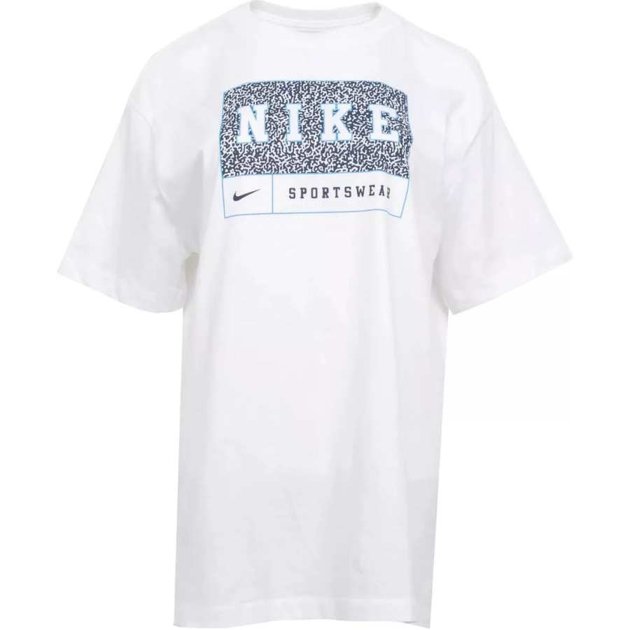 Nike Nike T Shirts Women's White Crew Neck Moderate Straight Fit