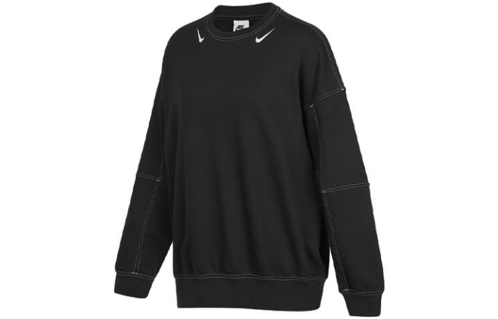 Nike Nike Sweatshirts Women's Black Crew Neck Moderate Regular