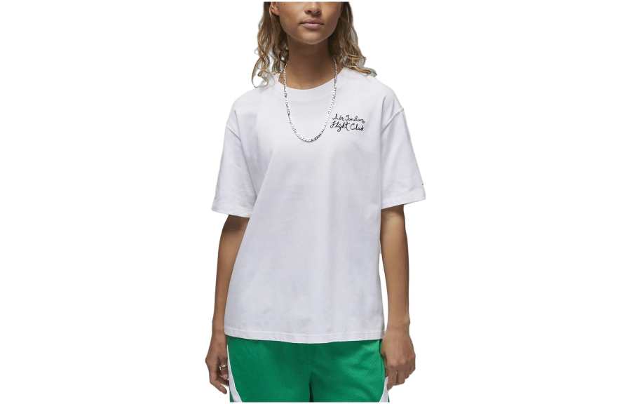 Jordan Jordan Drop Shoulder Sleeve T Shirt Women's White