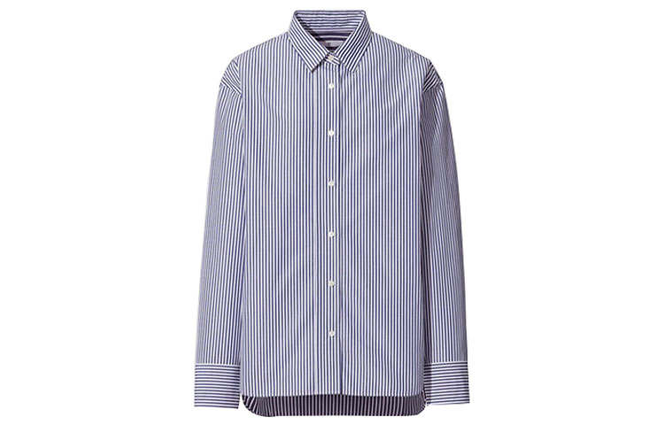 UNIQLO Shirts Women's Blue Square Collar Moderate Other
