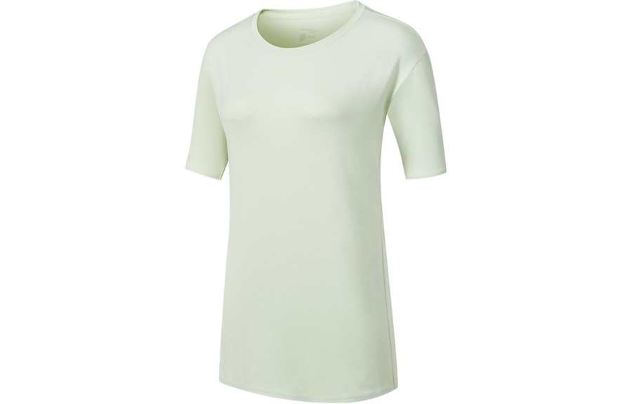 Saucony Drop Shoulder Sleeve T Shirt Women's Light Custard Green