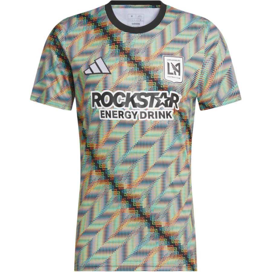 Adidas Adidas Los Angeles SS24 Soccer Jersey Men's Semi Transparent Lime Gray