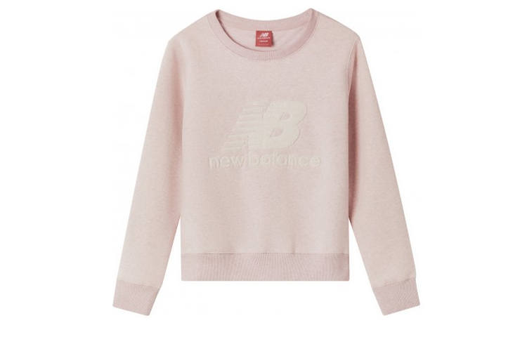 New Balance New Balance Sweatshirts Women's Pink Crew Neck Moderate Regular