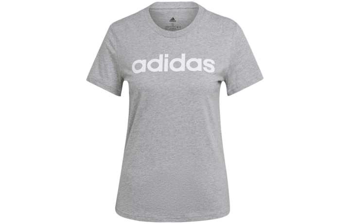 Adidas Adidas ESSENTIALS Drop Shoulder Sleeve T Shirt Women's Gray