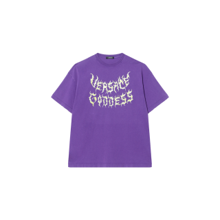 VERSACE 【RunwayPrevious Season】logo-print cotton T-shirt