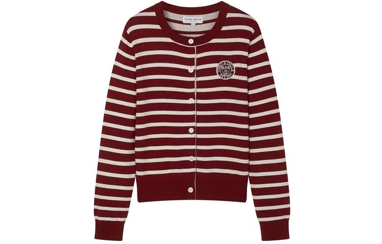 Teenie Weenie Knitwear Women's Crew Neck Moderate Cardigan
