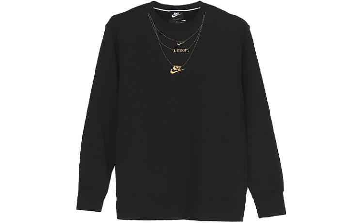 Nike Nike Sweatshirts Women's Black Crew Neck Moderate Regular