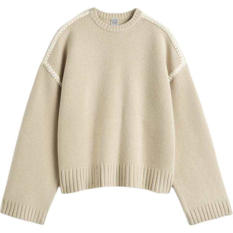 TOTEME Long-Sleeved Crewneck Knitted Sweater