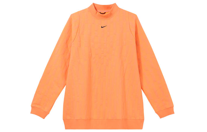Nike Nike Sweatshirts Women's Orange Crew Neck Moderate Regular