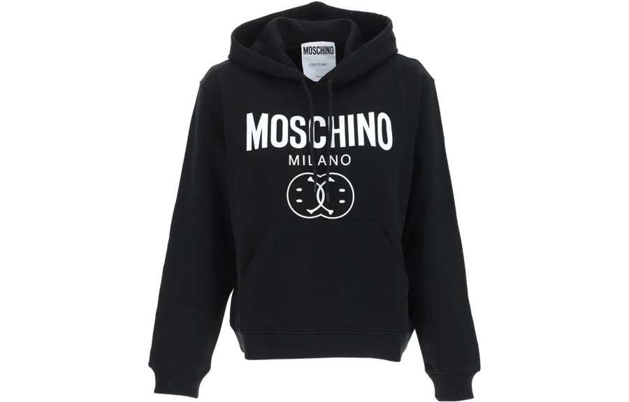 MOSCHINO Logo print Organic Cotton Hoodie
