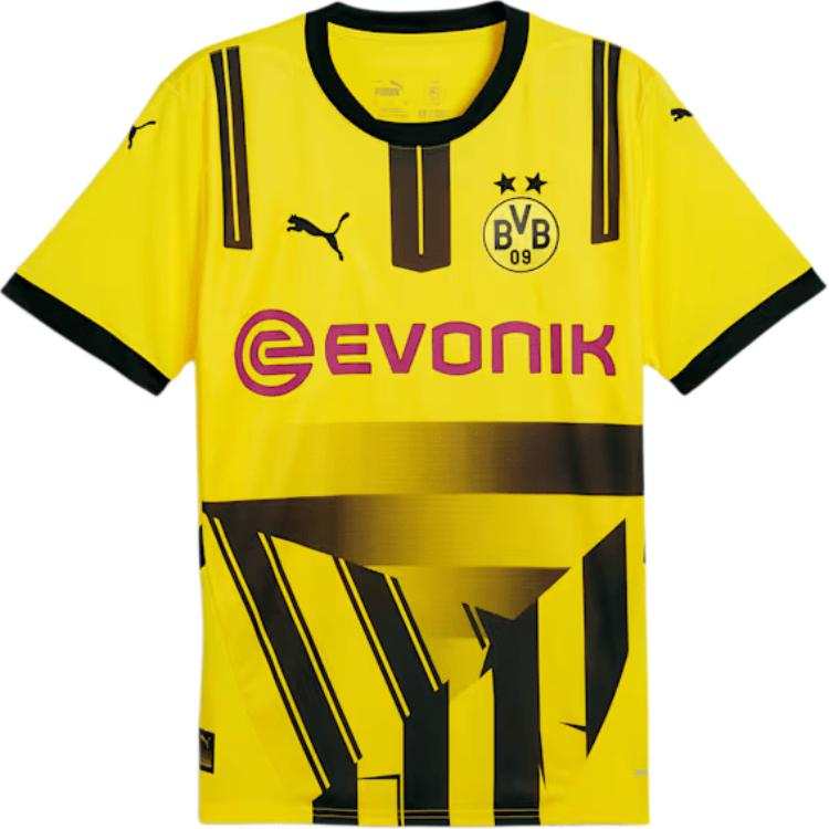 PUMA Dortmund Soccer Jersey Men's Black Yellow