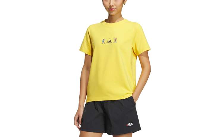 Adidas Adidas X SEEBIN Collaboration SS23 T Shirt Women's Sunlight Yellow