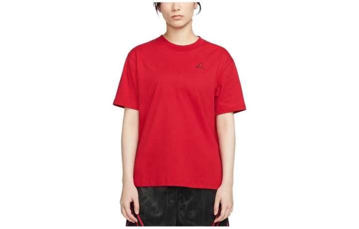 Jordan Jordan ESSENTIALS Drop Shoulder Sleeve T Shirt Women's Red