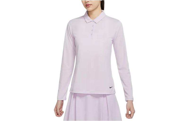 Nike Nike Polo Shirts Women's Pink Purple Moderate Straight Fit