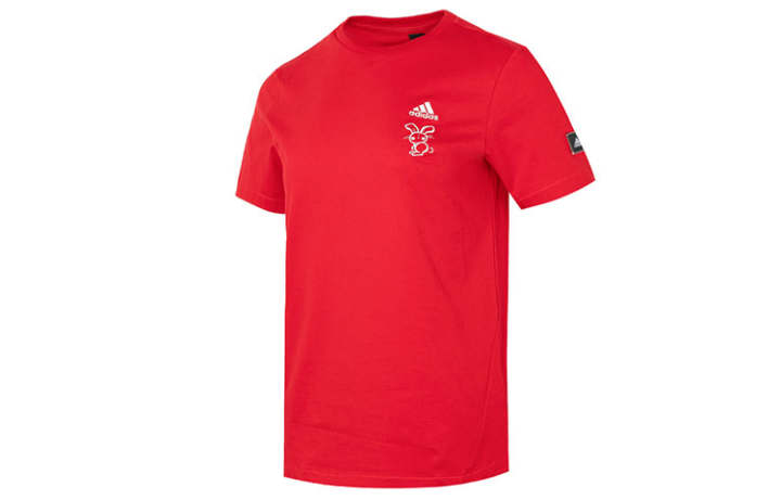 Adidas Adidas T Shirts Women's Red Crew Neck Moderate Other