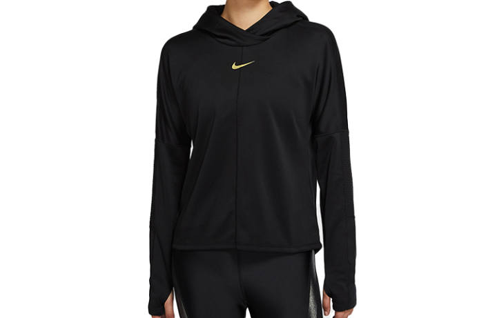 Nike Nike Sweatshirts Women's Black Hooded Moderate Regular