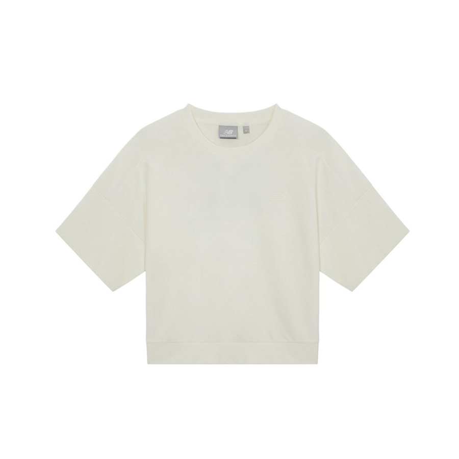 New Balance New Balance Drop Shoulder Sleeve T Shirt Women's Ivory White