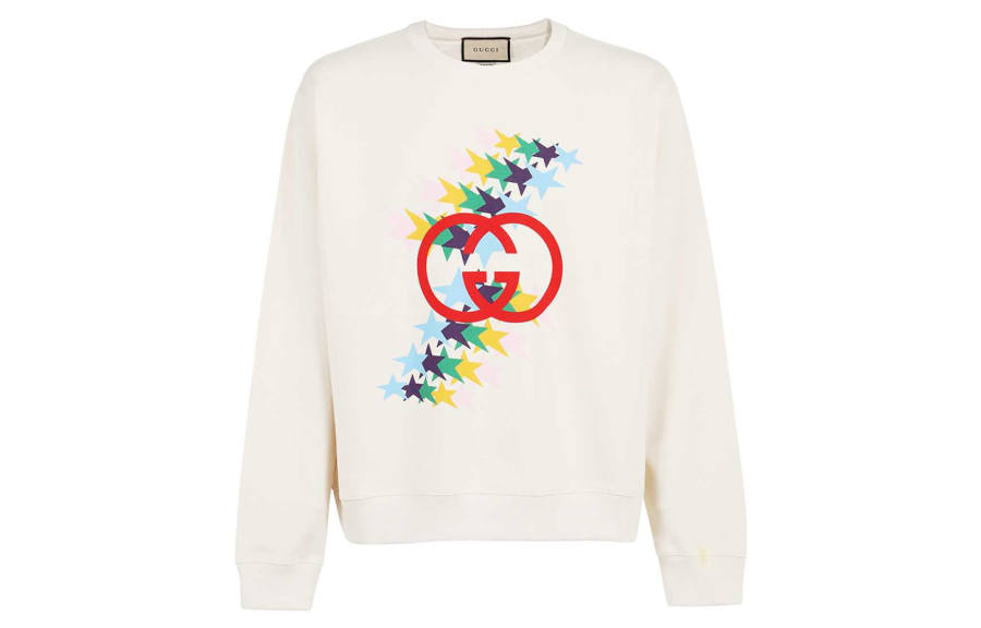 GUCCI Sweatshirts Women's White Crew Neck Moderate
