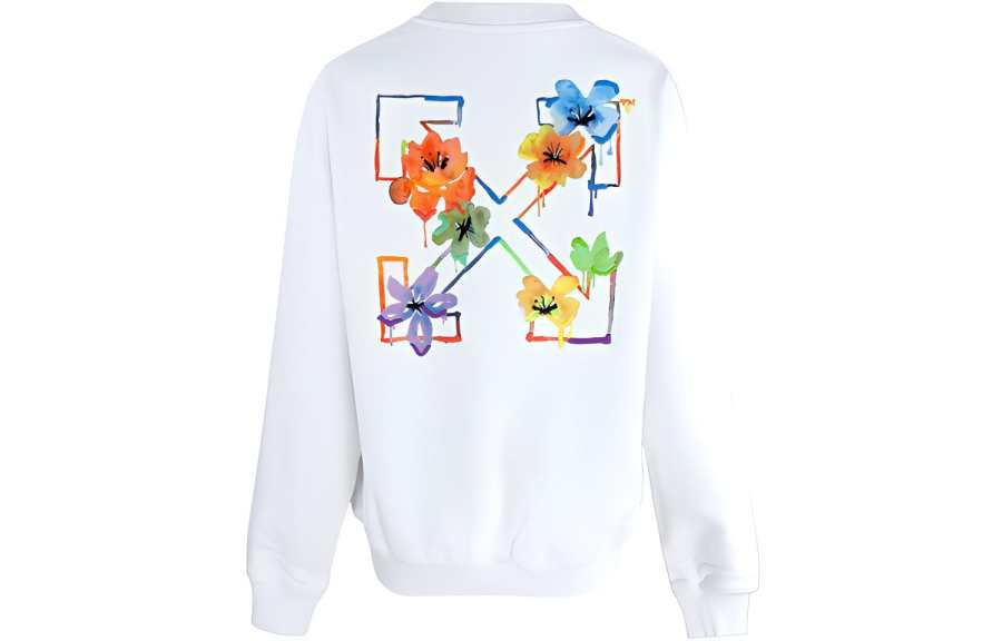 OFF-WHITE OFF-WHITE Floral Arrows-print sweatshirt