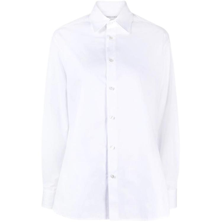 Bottega Veneta Shirts Women's White Lapel Moderate