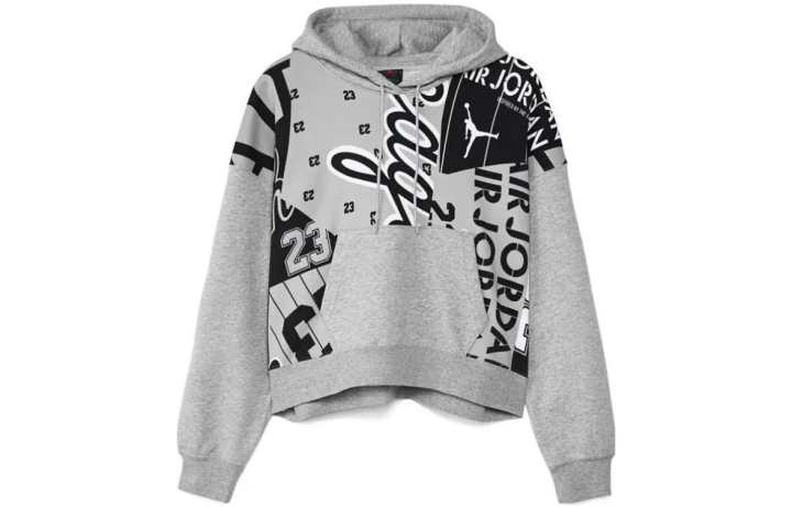 Jordan Jordan Sweatshirts Women's Gray Hooded Moderate Regular