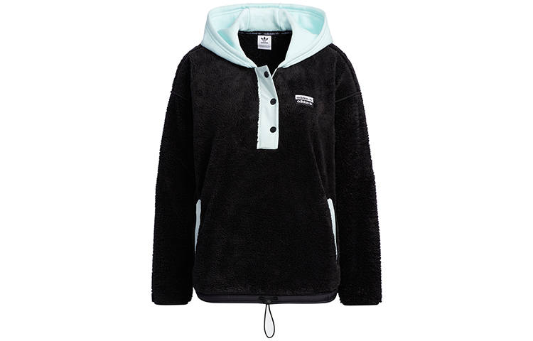 Adidas Originals Sweatshirts Women's Black Hooded Moderate Regular