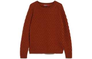 MaxMara Sweaters Women's Terracotta Crew Neck Moderate Other
