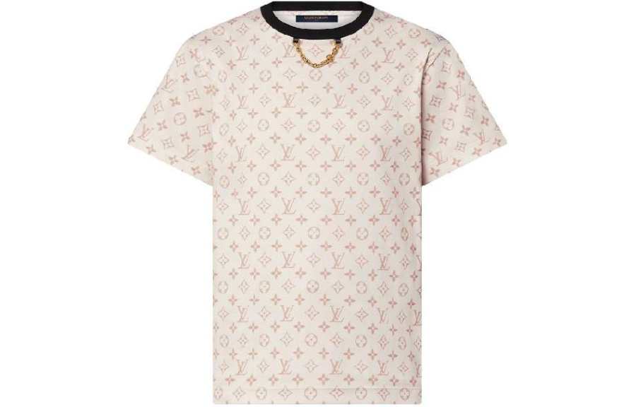 LOUIS VUITTON SS24 Drop Shoulder Sleeve T Shirt Women's Beige