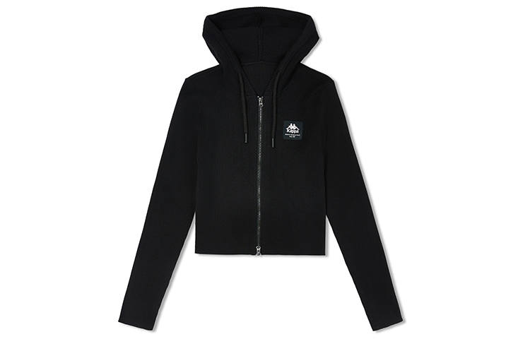 Kappa Sweaters Women's Black 990 Hooded Moderate Other
