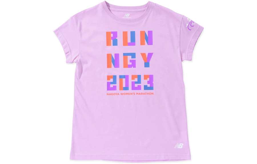 New Balance New Balance T Shirts Women's Pink Crew Neck Moderate Straight Fit